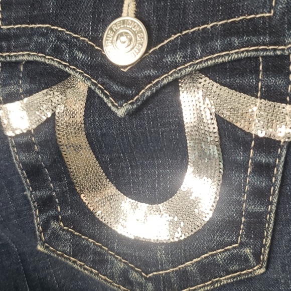 True Religion blue Joey jean with sequins - Picture 3 of 8